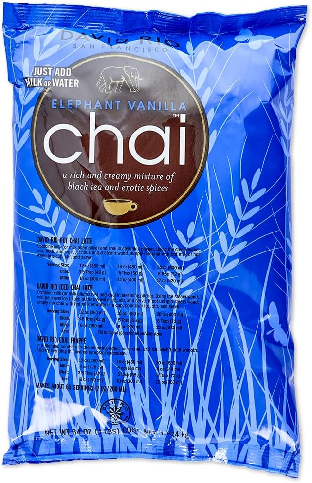 David Rio Food Service Bag Elephant Vanilla Chai, 1er Pack (1 x 1.8 kg)