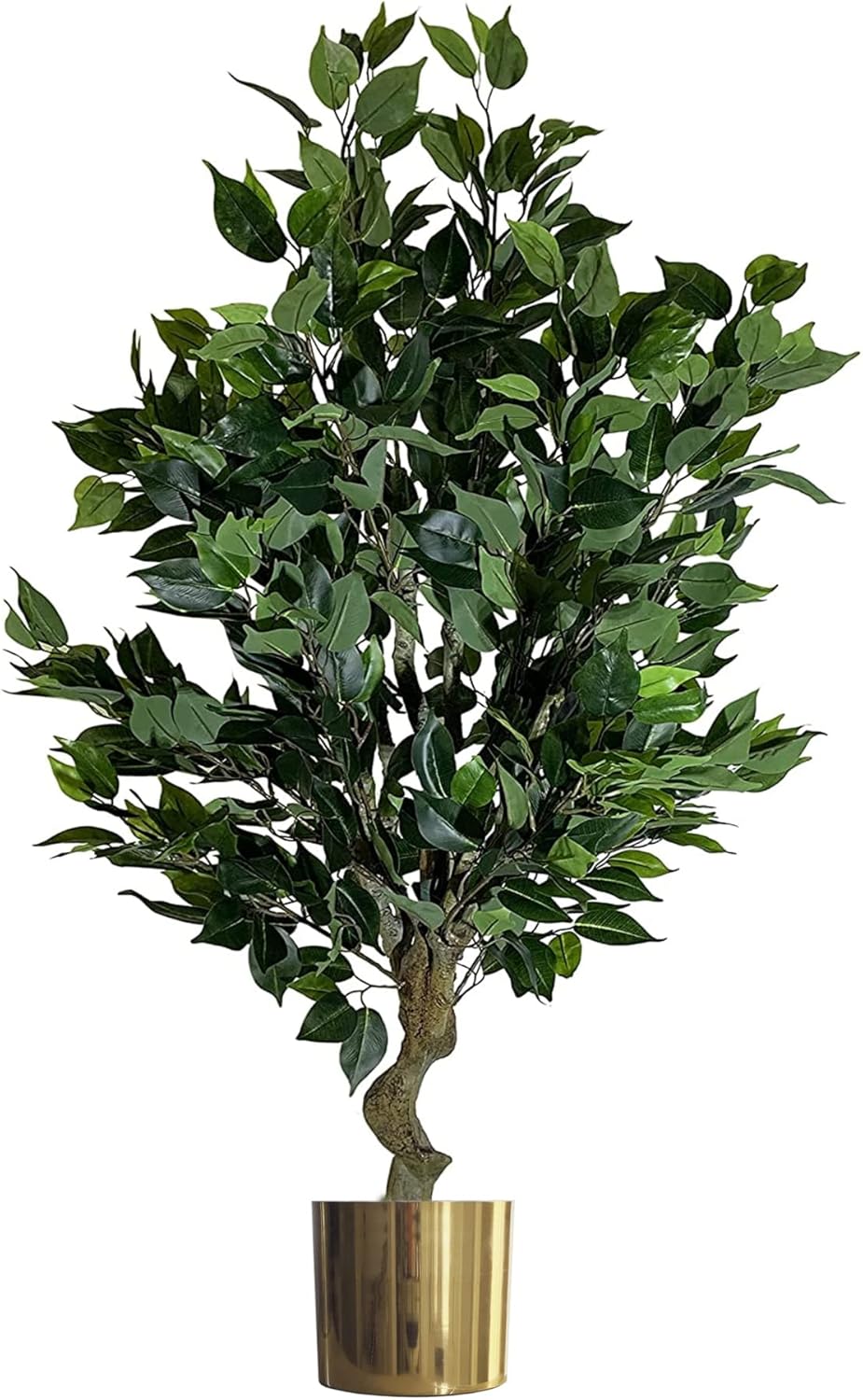 Leaf Realistic Artificial Tree with Planter, Mixed Materials, 100cm