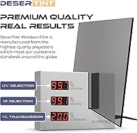 Vista 2 de Película de tinte precortada para ventanas de coches - Kit de ventanas tintadas precortadas para automoción - Película de protección solar 5%, 20%