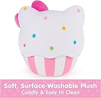 Vista 6 de GUND Sanrio Official Hello Kitty Cupcake Plush, Stuffed Animal for Ages 1 and Up, Pink/White, 8” Hello Kitty Cupcake 8