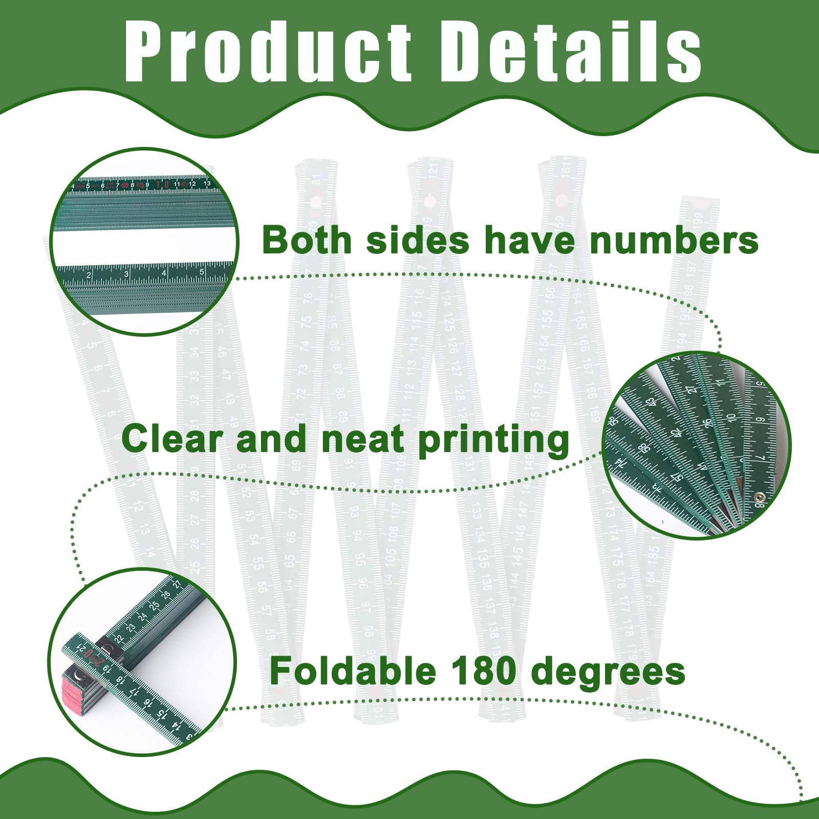 2 Meters 10-Fold Measuring Stick - Image 3
