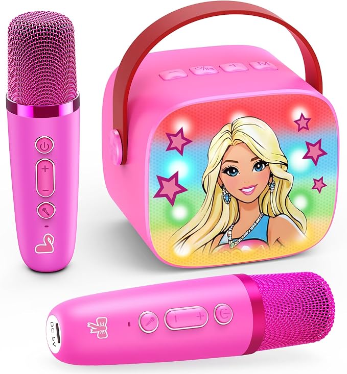 Dislocati Regalo Navidad Niña 3-12 Años, Princesa Karaoke Niña con Microfono Bluetooth Infantil Juguetes Niña 3-12 Años Micrófono Inalámbrico Bluetooth para Cantar Juegos Microphone Infantiles
