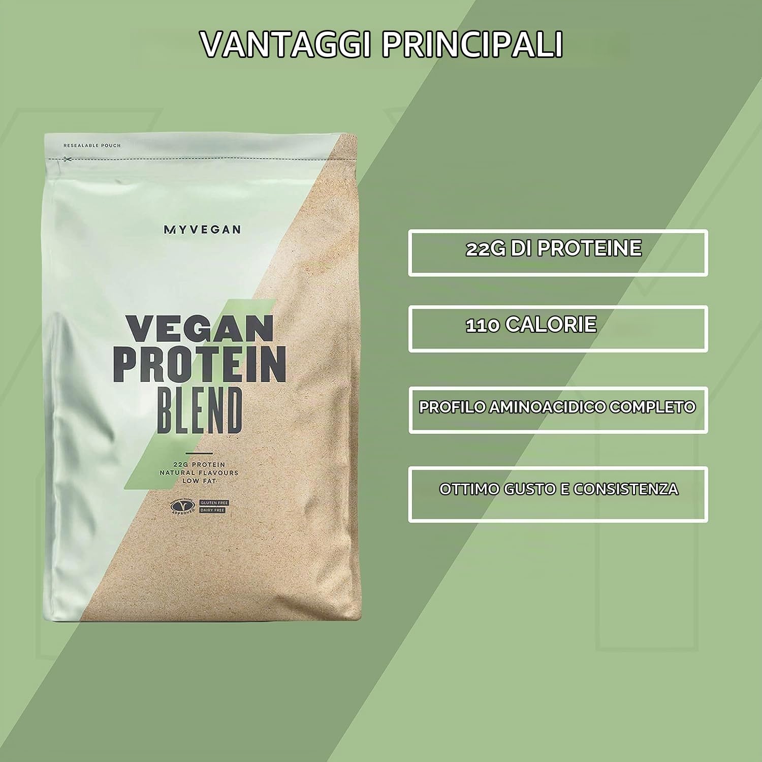 Myprotein Vegan Blend Proteine in Polvere - 1 kg