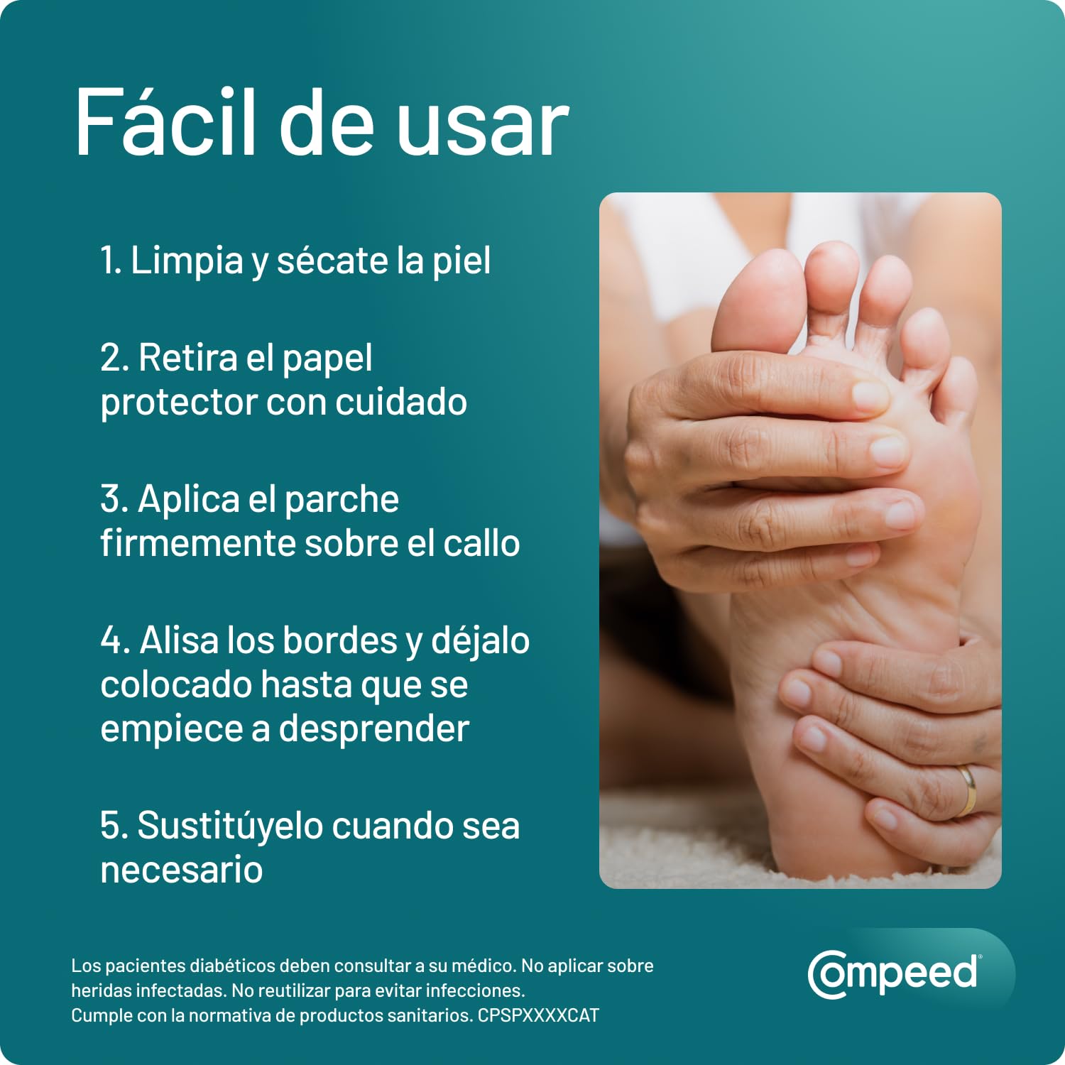 Compeed Callos Medianos, Tratamiento para eliminar los callos de los pies, Pack 10 uds.