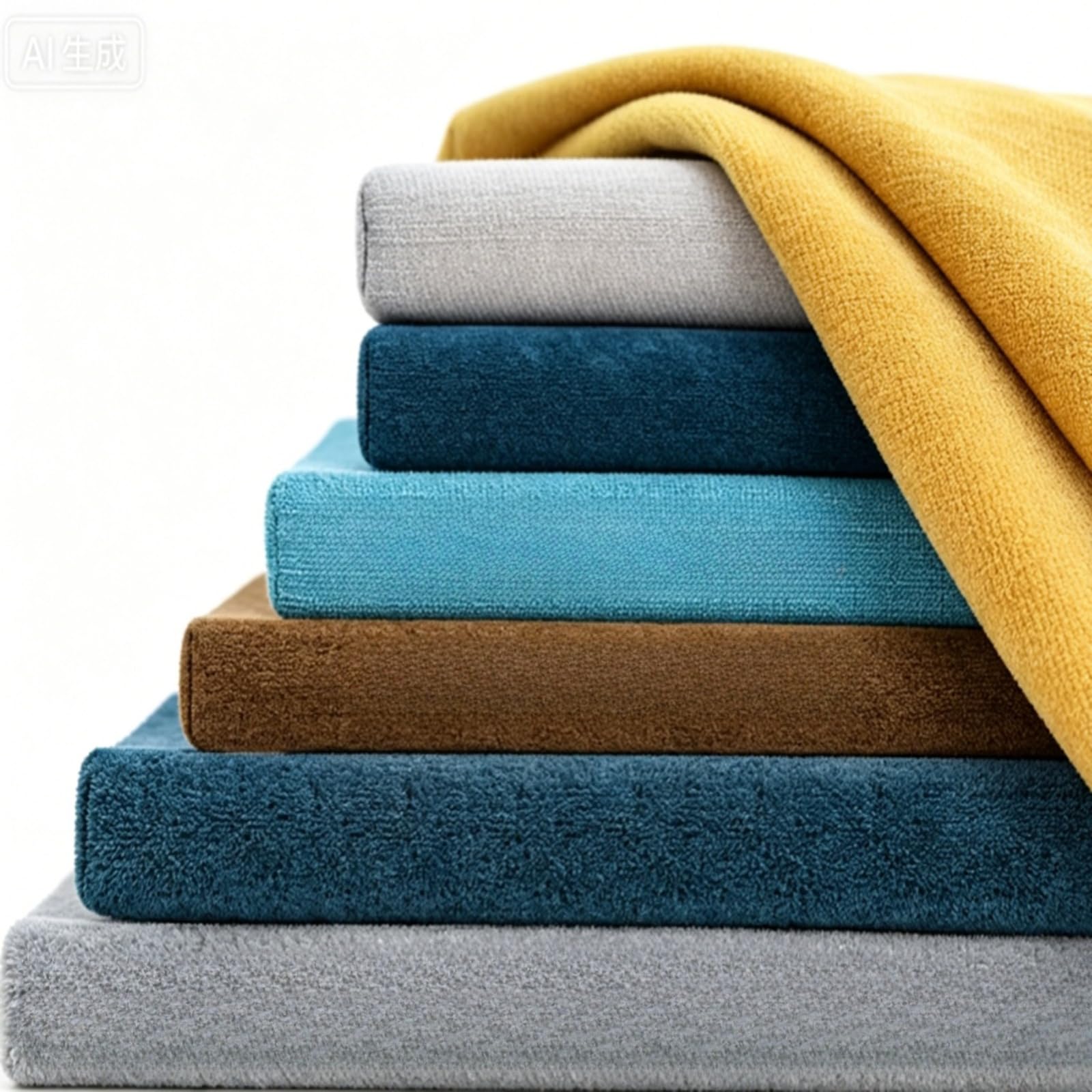 Coussin de banc personnalisé haut de gamme en tissu chenille avec attaches