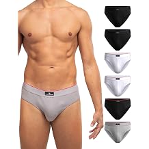 DANISH ENDURANCE Mens Cotton Briefs, Soft, Stretchy & Breathable Underwear with Comfort Waistband, 3 & 6-pack