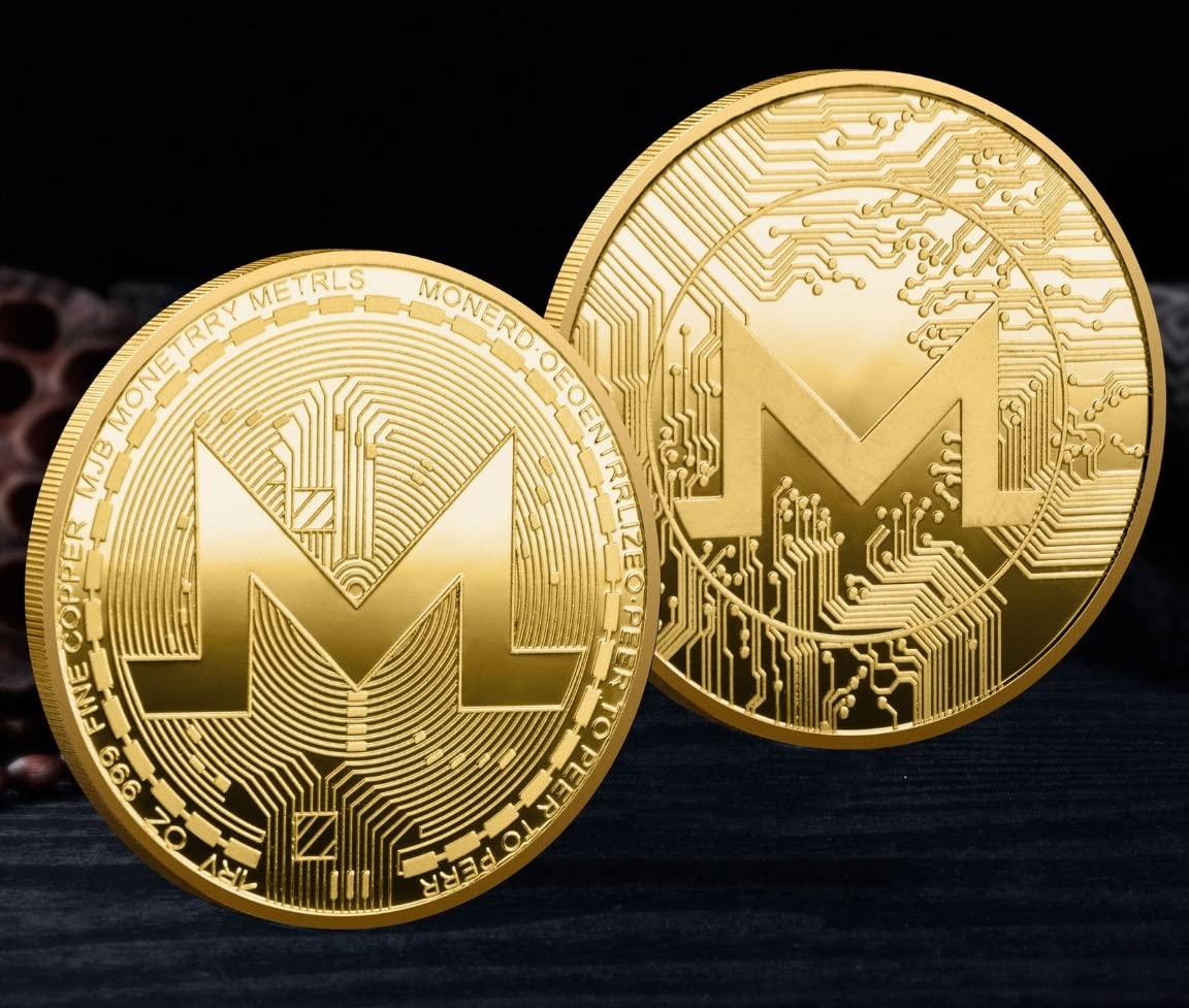 Lot de 2 pièces de monnaie Monero XMR Crypto Pièces de monnaie  Crypto-monnaie Favorite Pièce Physique commémorative : Amazon.fr: Jeux et  Jouets