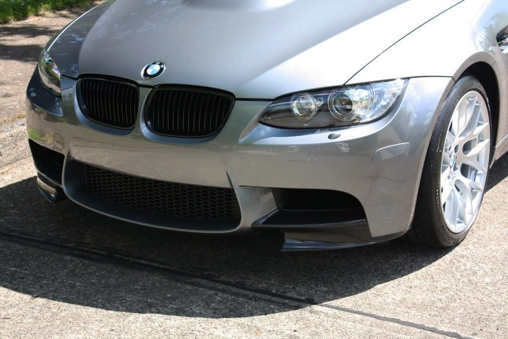 Real Carbon Fiber Front Splitters for BMW E90 E92 E93 M3 2007-2013 4