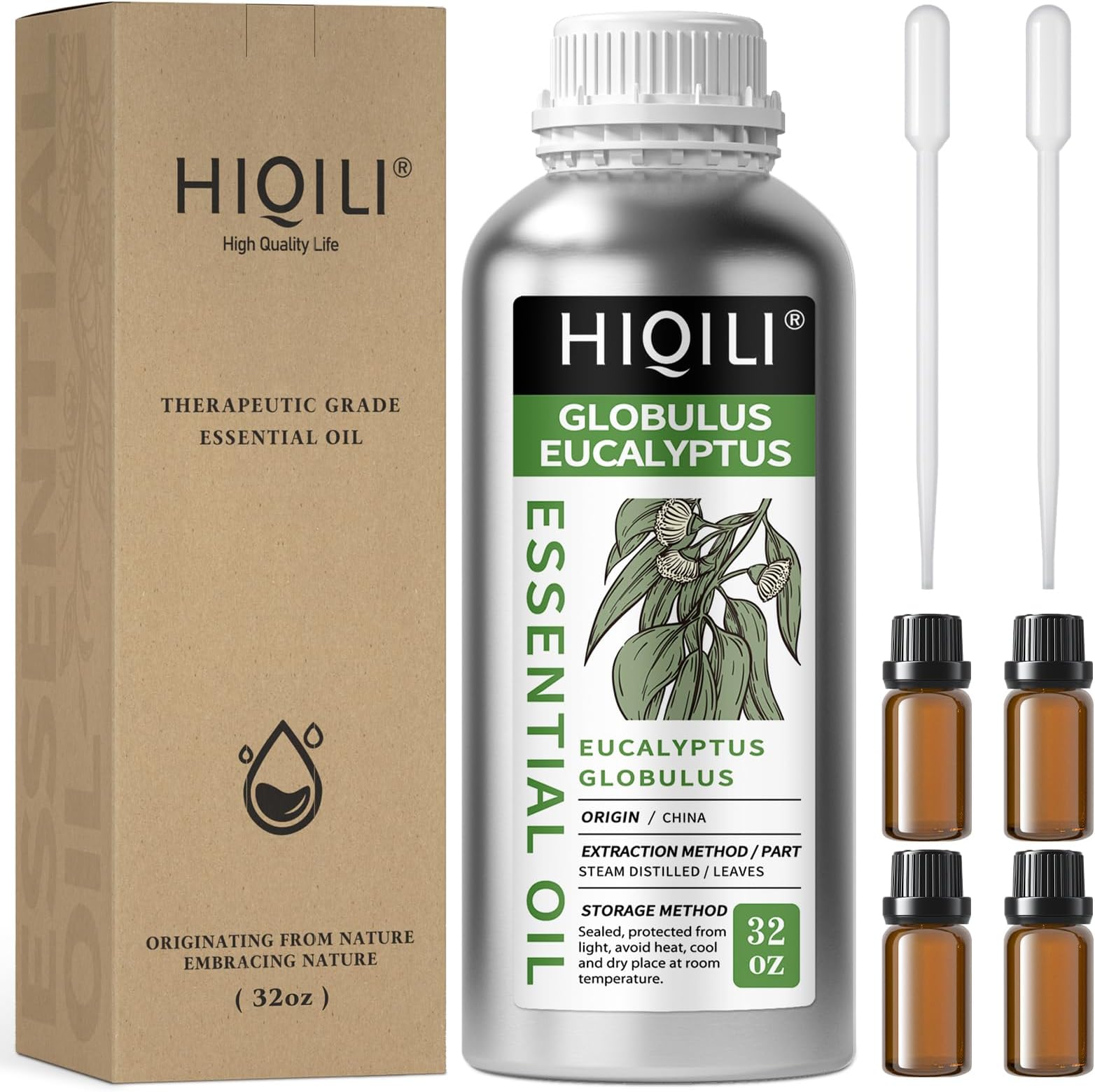 Eucalyptus Essential Oil for Spray, Diffuser & Skin - 32 Fl Oz