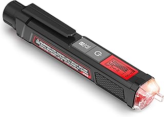 KAIWEETS Voltage Tester/Non-Contact Voltage Tester with Signal Percentage, Dual Range AC 12V/70V-1000V, Live/Null Wire Tes