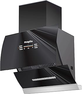 Maplin 60cm (Model: VC60)1400 m³/hr Glass Kitchen Chimney (Filterless Technology, Voice Control, Touch Control, Motion Control, Auto Clean With 10 Years Warranty