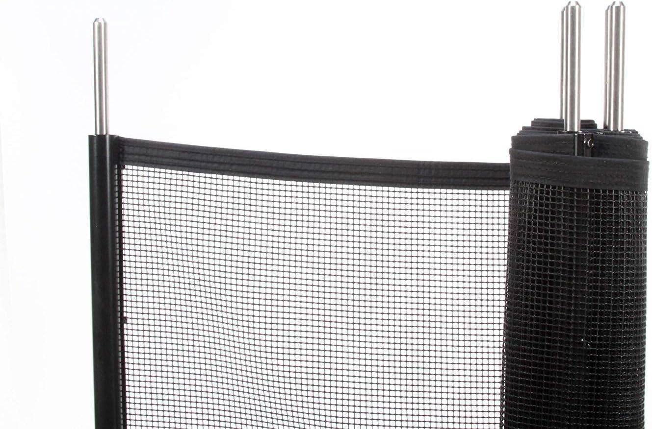VisiGuard - The Most See-Through Pool Fence on The Market | Removable Child Safety Fence (Black, 4' x 12')
