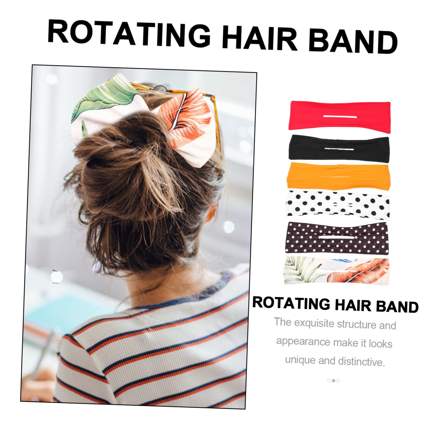 FRCOLOR 18 Stück Drehbares Stirnband Für Mädchen Haargummis Haarknotenformer Ballett Dutt Maker Haar Accessoire Dutt Maker Damen Stirnband Wiederverwendbarer Dutt Stoff Frisur