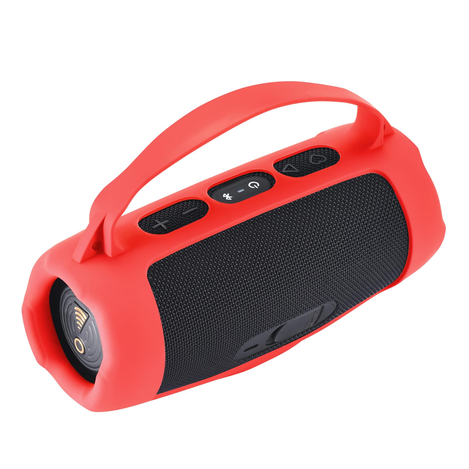 Hzycwgone Silicone Cover Case for JBL Charge 5 Wi-Fi Portable Wireless Speaker, Shoulder Bag Accessories (Red) - Image 4
