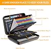 fireproof document bag with lock hard shell storage box with 13 compartment filesorganizer-portable document box document storage for homebüroa4 documents/invoices/receipts