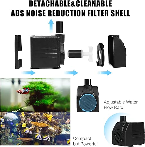 Miniatura 3 de BARST Bomba de fuente con cable de alimentación de enchufe de 120V (210GPH)