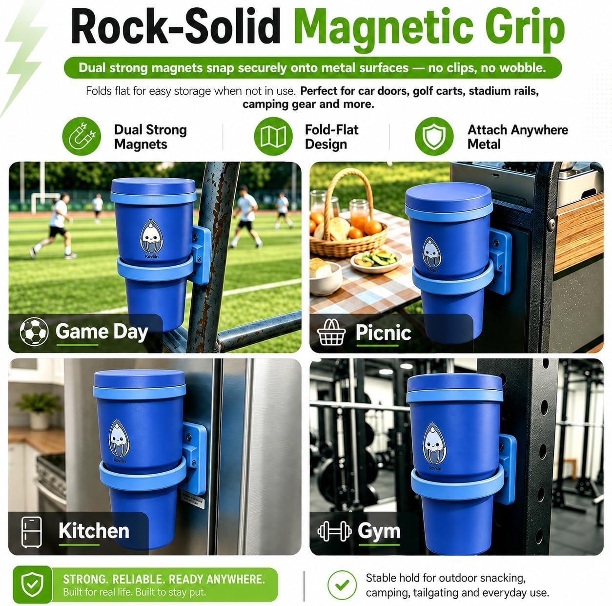 Sunflower Seed Spit Cup, 2-in-1, Foldable Magnetic Holder image 4