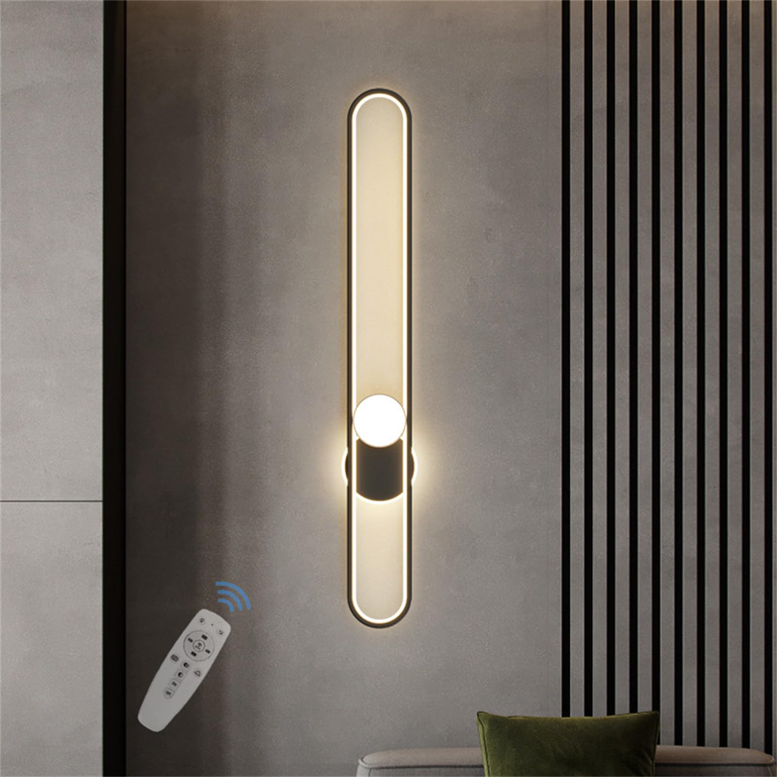 Iluminación de pared para sala de estar minimalista y acogedora 8