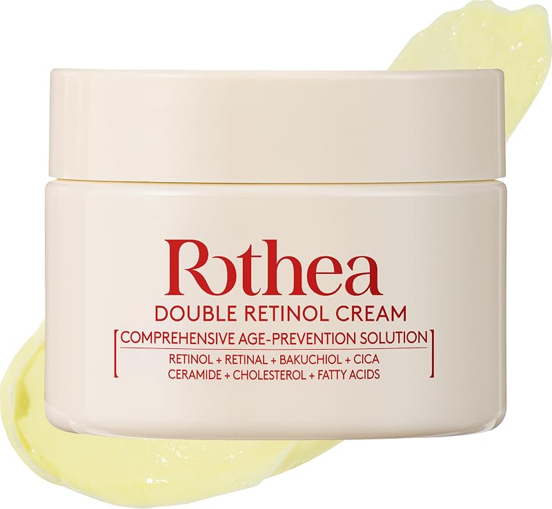 Creme facial noturno Rothea com Retinol, Retinal, Bakuchiol, Cica e Ceramidas, 50 mL