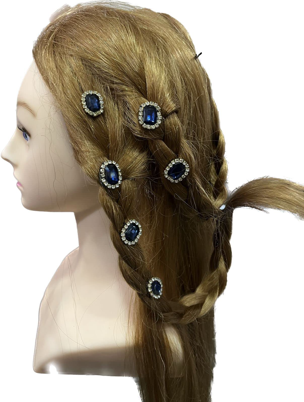 FLUSHIA 10 Pcs Stone Hair Clips Hair Accessories |Crystal Stone Hairpins Braidel | stone Hair Clip Decorative Hair Accessories For Women (Blue) (B0BXF6SKJS) Amazon Price History, Amazon Price Tracker