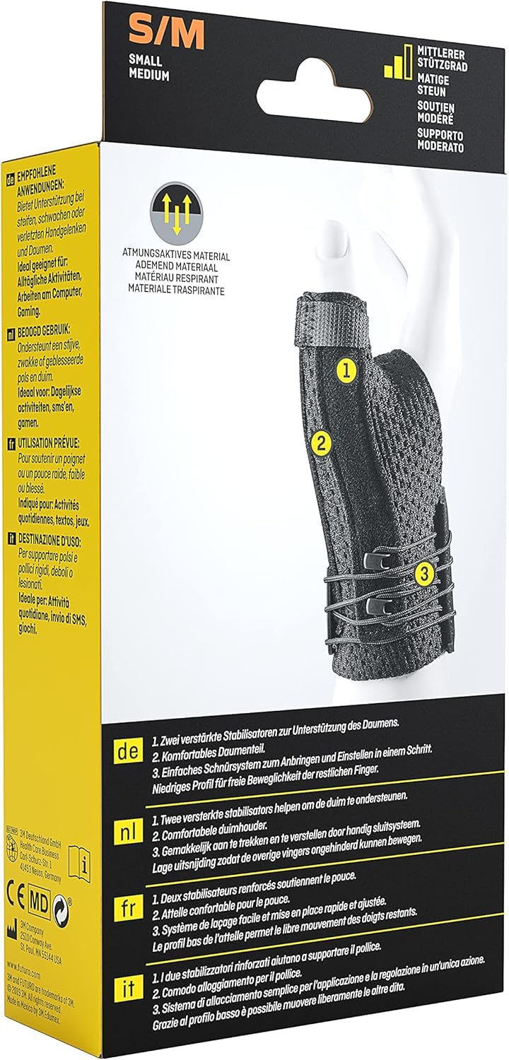 Futuro, Stabilizzatore per pollice, senza lattice, S/M
