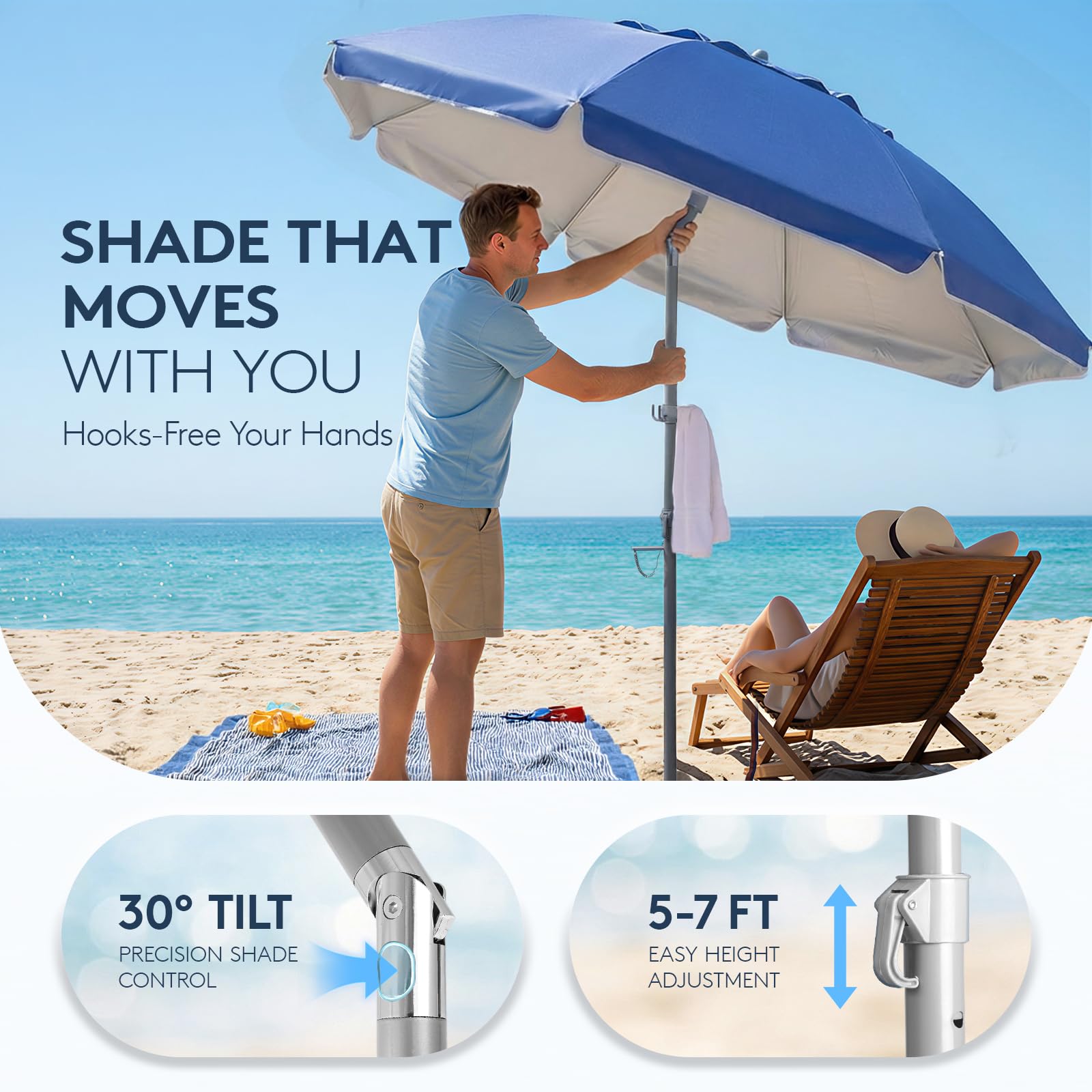 expandable patio table with umbrella hole allen + roth Townsend Rectangle Extendable Outdoor Dining Table 40.94-in W  x 68.89-in L with Umbrella Hole FTM20413E-1 at Lowes.com