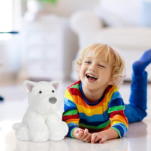 Miniatura 7 de Warmable West Highland White Terrier - Peluches térmicos para perros de peluche para microondas para calambres y dolor, cachorro Westie de lavanda