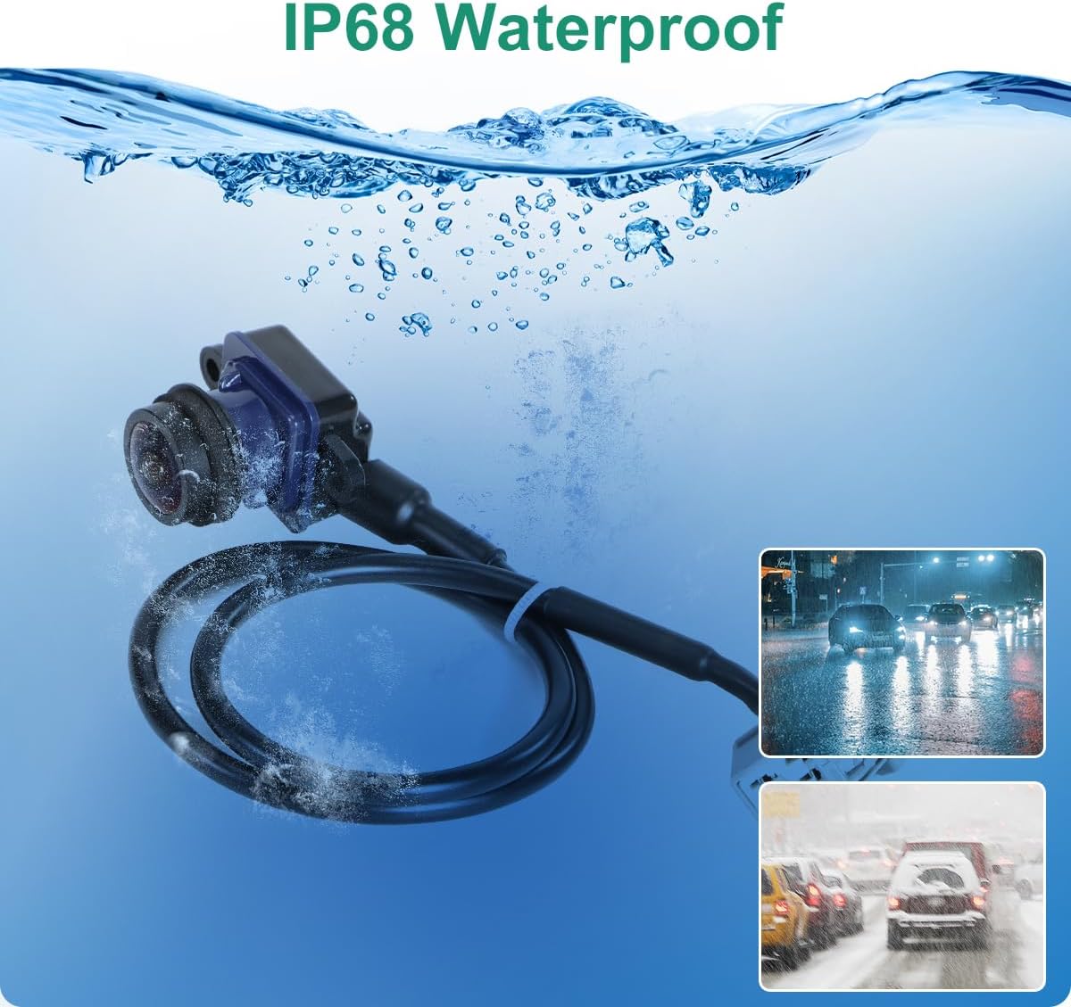 56038990AA OE Backup Camera Replacement for Dodge Dart Trunk Lid Mounted 2013-2016, GreenYi Rear View Reverse Rear Park Assist Camera Replaces NO. 56038990AB 56038990AC 1WY78GW7AA