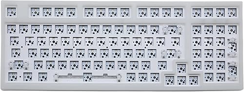 Cmokifuly TY98 - Kit de teclado mecánico, personalizable, funda de placa PCB para teclado mecánico, retroiluminación RGB, enchufe Kailh Socket tipo