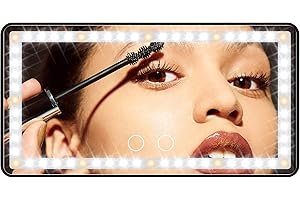 Car Sun Visor Vanity Mirror: Rechargeable LED Makeup Mirror for Women