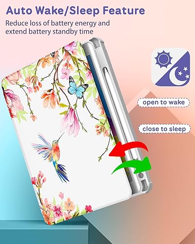 Miniatura 10 de Uppuppy Funda para iPad de 987 generación de 10.2 pulgadas con portalápices para niños y mujeres, lindos astronautas kawaii, astronautas,