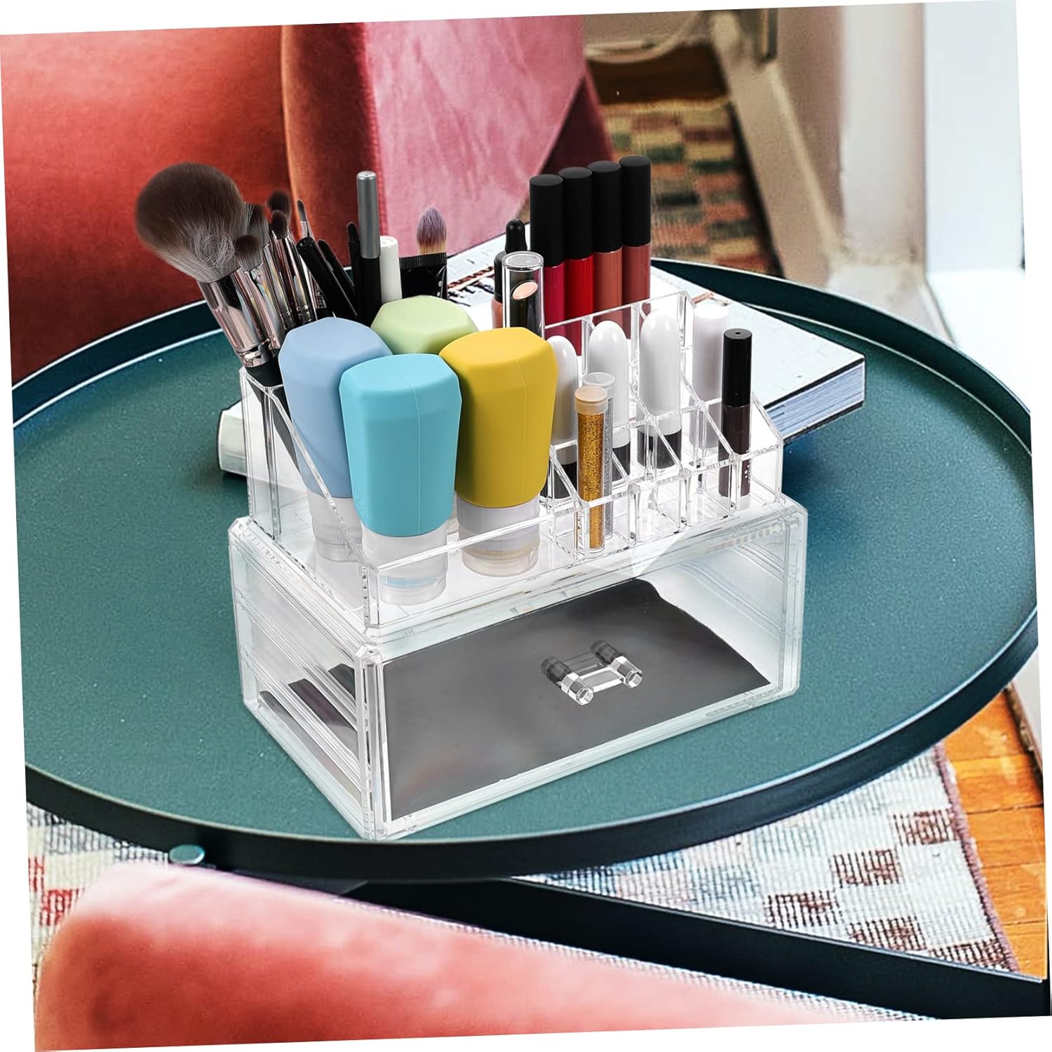 Makeup Organizer Acrylic Makeup Case Storage Box Desktop Display Case Cosmetics Storage