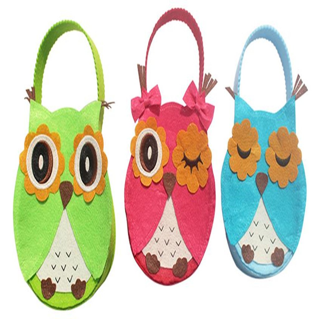 Buy 1 Set Cute Owl Gift Bags Cookie Candy Fruit Pouch Christmas Party