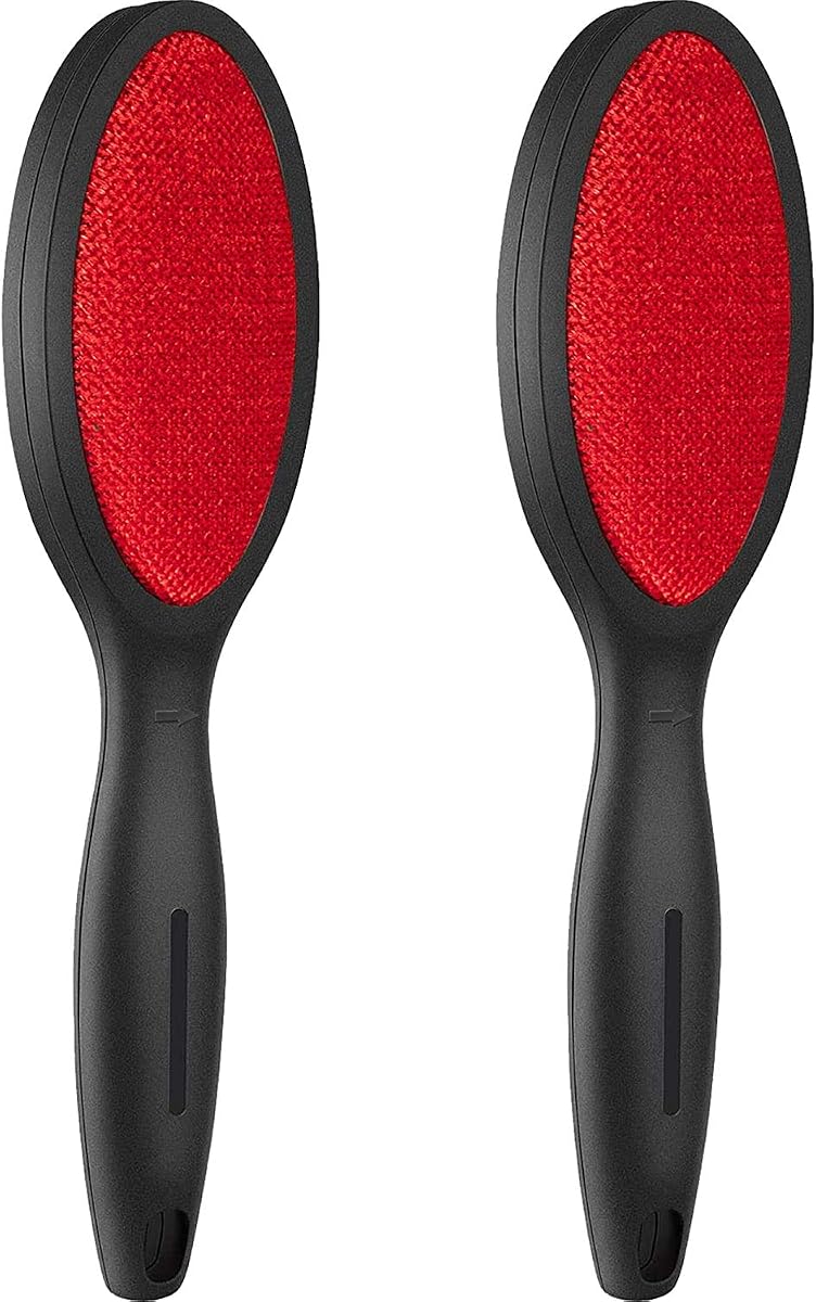Lint Brush Lint Remover Lint Brushes for Clothes - Dual Sided Reusable Pet Hair Remover for Clothes Sheet Carpet Furniture Fabric, 2 Count