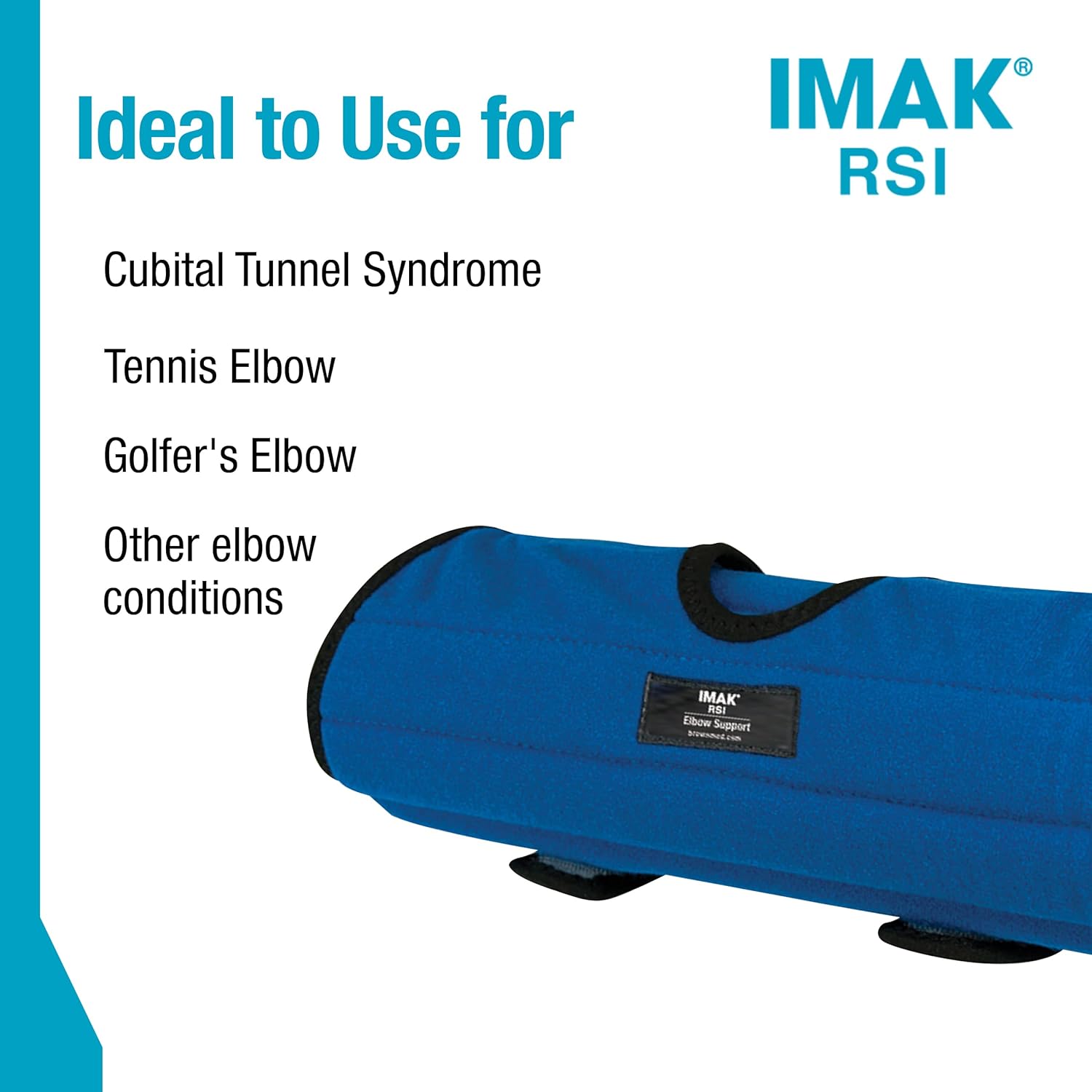 Brownmed IMAK RSI Elbow Support - Elbow Brace & Stabilizer - Nighttime Splint for Pain Relief