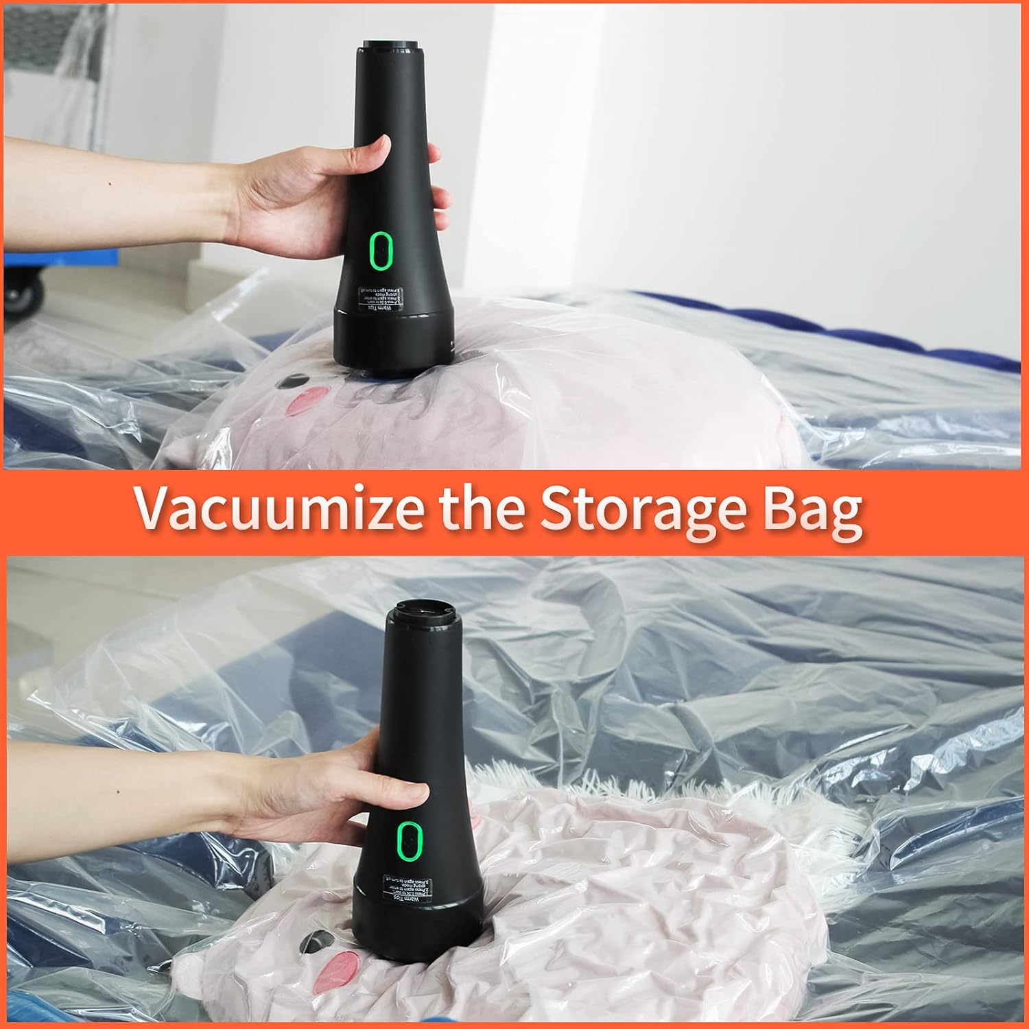 Cordless Car Vacuum, RIQIAQIA 9Kpa Handheld Vacuum Cleaner,3 in 1 Wet&Dry Mini Vacuum with Stainless Steel HEPA for Home Office Cleaning,Used as Air Pump and Vacuum Pump -