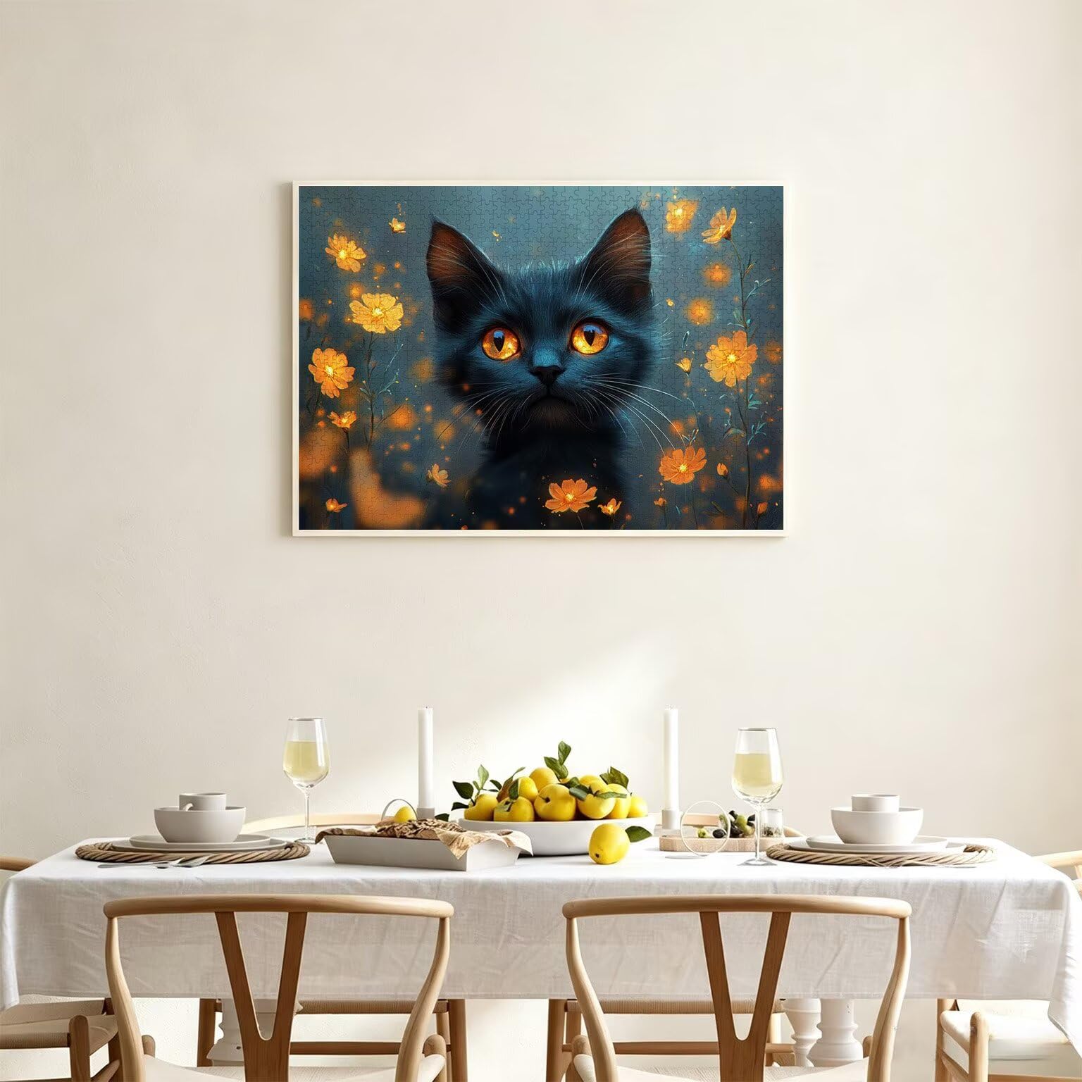 Puzzle dla dorosłych 4000, kwiat kota, 141 x 87 cm, n-507