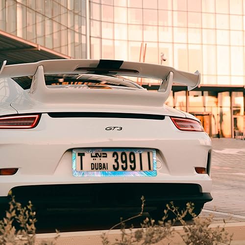 Miniatura 6 de Geiserailie 2 piezas de marco de matrícula moldes de silicona para placa de automóvil, resina epoxi, molde para fundición de bricolaje, suministros