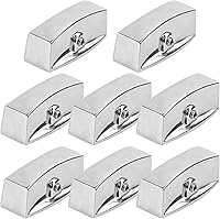 Vista 8 de Pomo de válvula de rango compatible con horno/estufa/estufa de gas, perilla cromada para válvula de control en forma de D, reemplazos de perilla