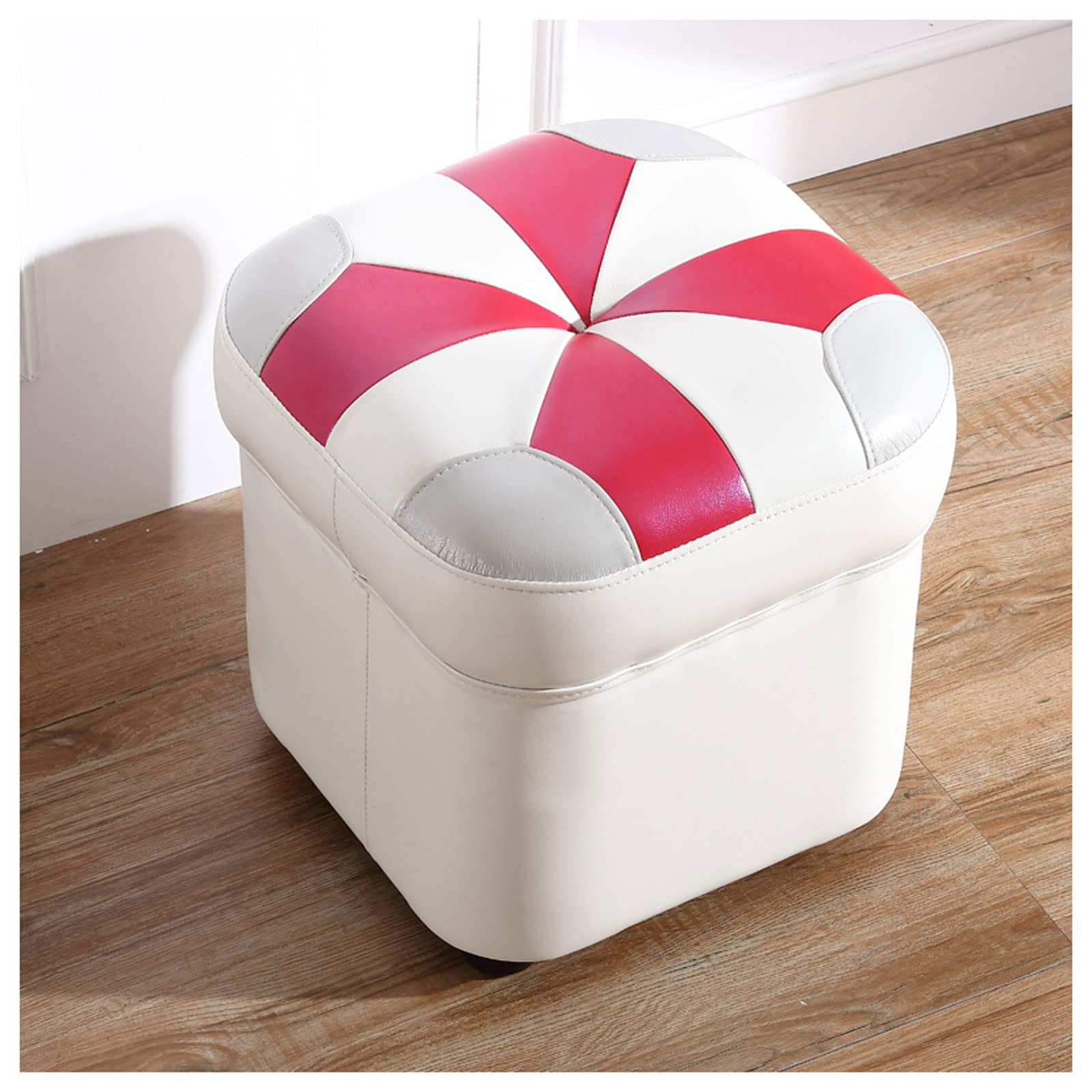 Tabouret Ottoman Carré autour de la Table Basse du Salon pour Se Détendre