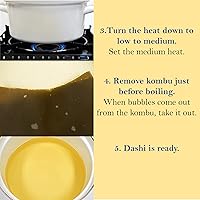 Vista 5 de Algas marinas secas Dashi Kombu RISHIRI KOMBU Hokkaido Konbu 3.5oz