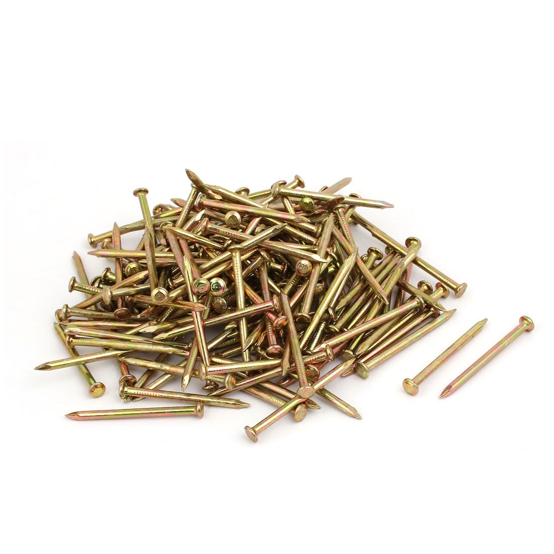 Aexit Fiber Concrete Fastener Cement Wall Steel Point Tip Wire Nails 50mm Length 200PCS Model:79as488qo57