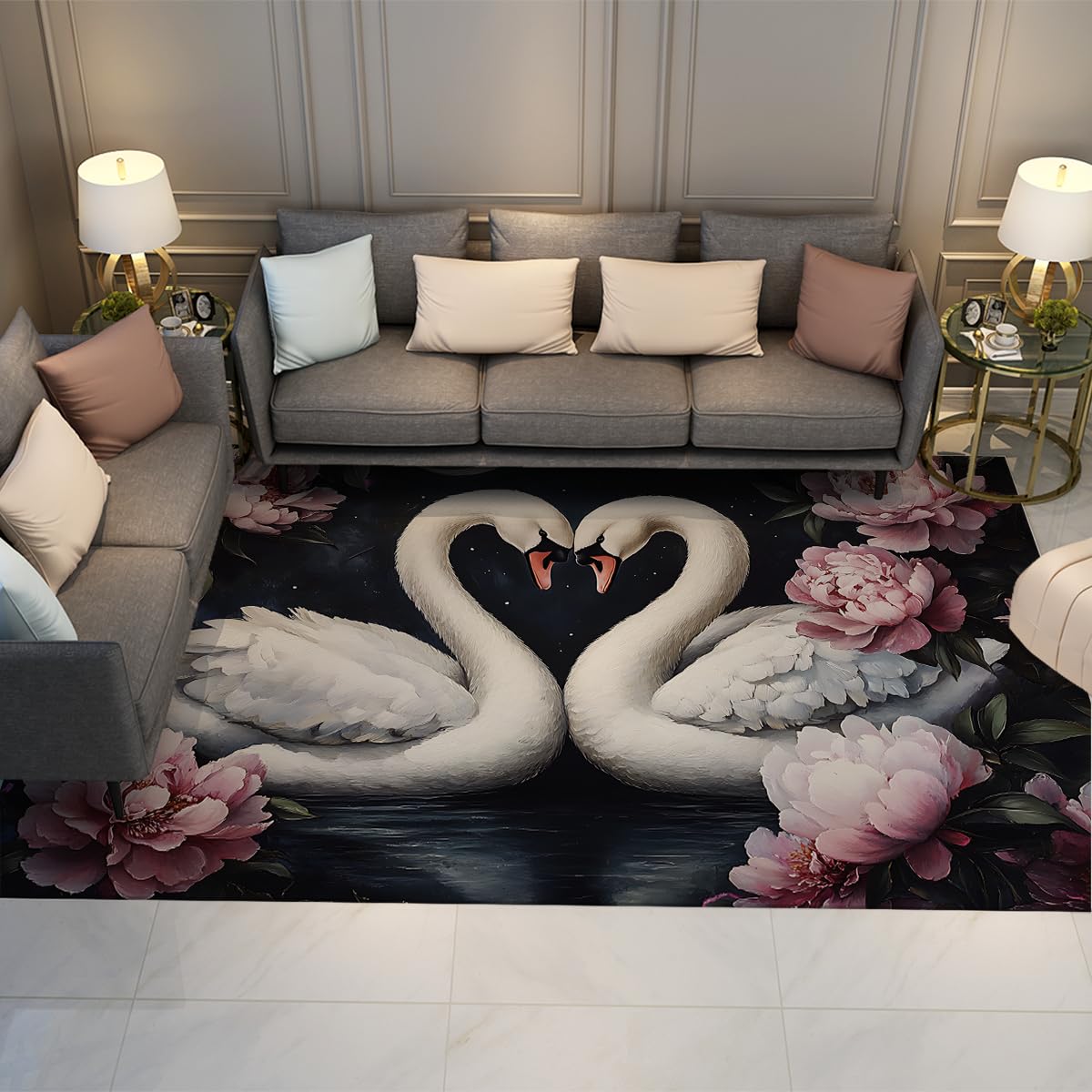 Tapis antidérapant et lavable 140x200cm contre la poussière en chambre