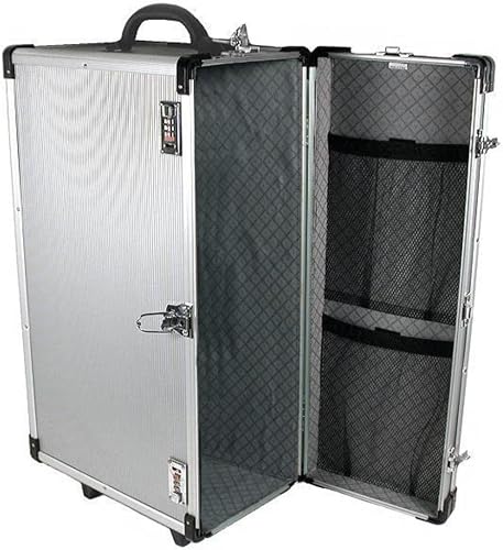 Large Aluminum Jewelry Carrying Rolling Case Handle New