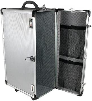Large Aluminum Jewelry Carrying Rolling Case Handle New