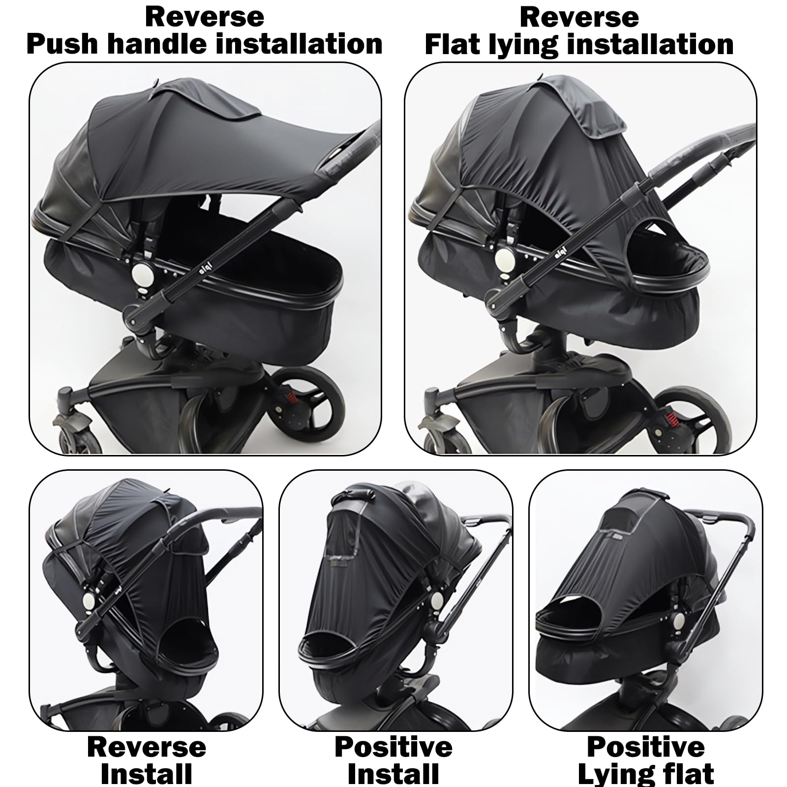 1 Carro Bebe Universal Parasol Toldo Carrito Bebe Parasol Silla Bebe Parasol Ajustable Libremente Parasol Carro Bebe Resistente Al Viento Al Polvo y a Los Rayos UV Fácil de Instalar