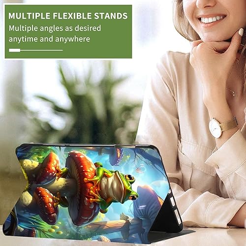 Vista 86 de Funda para Kindle de 6 pulgadas (11.ª generación, versión 2024/2022) delgada de piel sintética, ajustable, multiángulo, Smart Shell con función