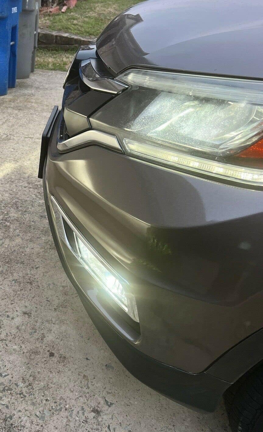 KUAFU Fog Light Lamp Compatible with 2015 2016 Honda CR-V CRV Replacement for HO2592140 HO2593140 HO1038124 HO1039124 Clear Lens W/Switch Bulbs Bezel Front Bumper Driving