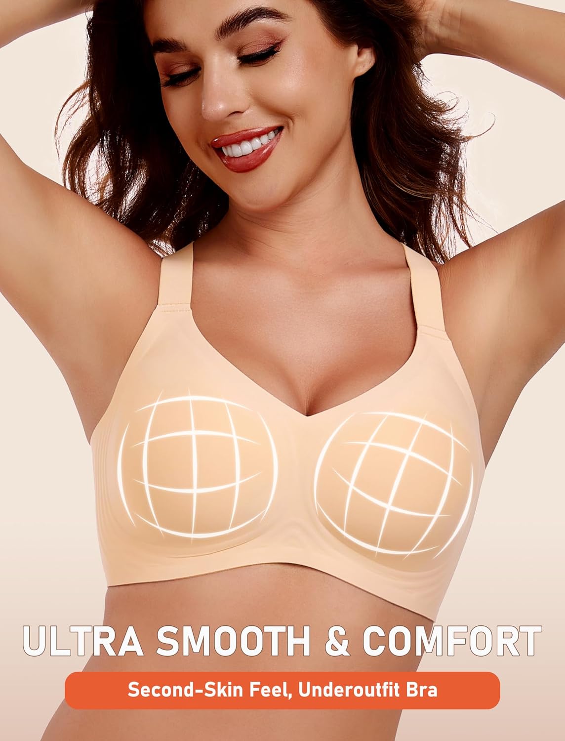 Gailife Womens Wireless Push Up Bras for Women No Underwire Seamless Full Coverage Supportive T Shirt Everyday Bras - Image 4