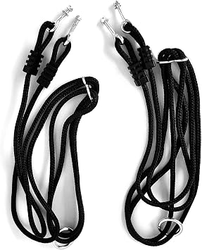 Saucer Tree Swing Ropes Pack of 2-Support 400lbs 59in Length Adjustable Hanging Ropes for Disc Square Boat Nest Round Spider Web Net Swing Multi-Strand Ropes for Replacement